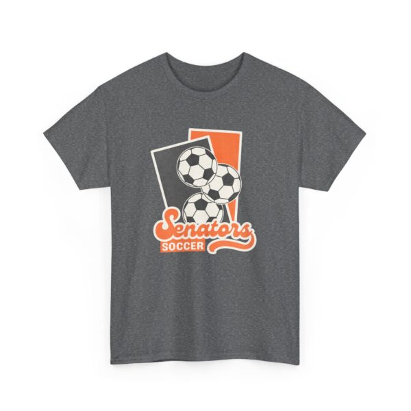 Portsmouth West - Senators Soccer - Unisex Heavy Cotton Tee - Image 2