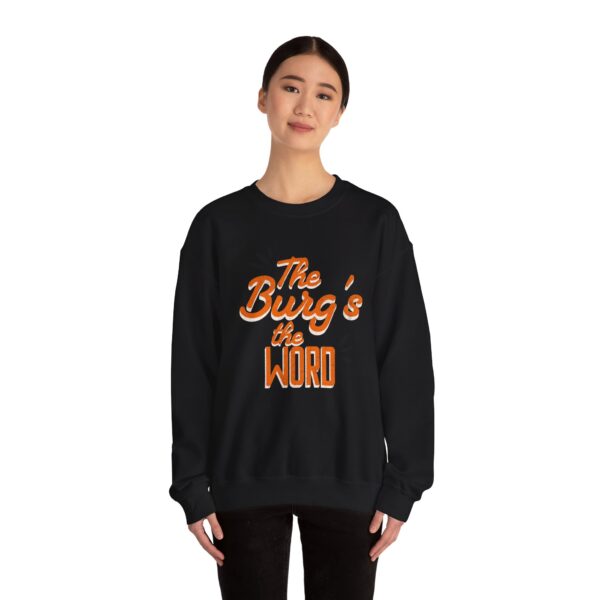 The Burg's the Word - Wheelersburg - Unisex Heavy Blend™ Crewneck Sweatshirt - Image 4