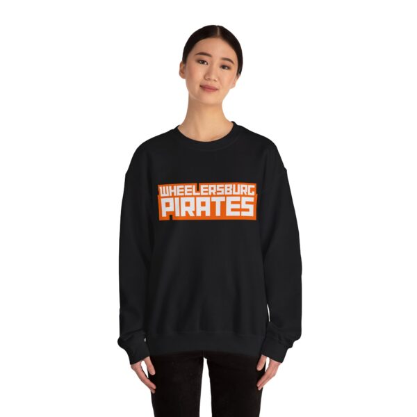 Wheelersburg Pirates - Block Text - Unisex Heavy Blend™ Crewneck Sweatshirt - Image 4