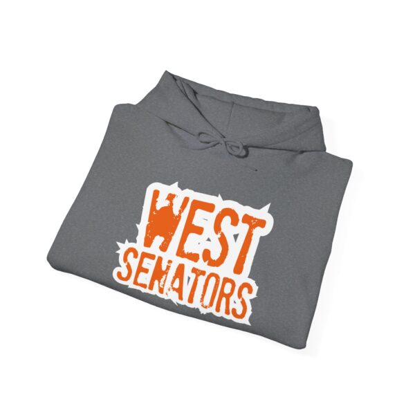 Portsmouth West - Grunge Text "West Senators" - Unisex Heavy Blend™ Hooded Sweatshirt - Image 8