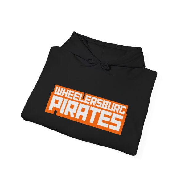 Wheelersburg Pirates - Block Text - Unisex Heavy Blend™ Hooded Sweatshirt - Image 4