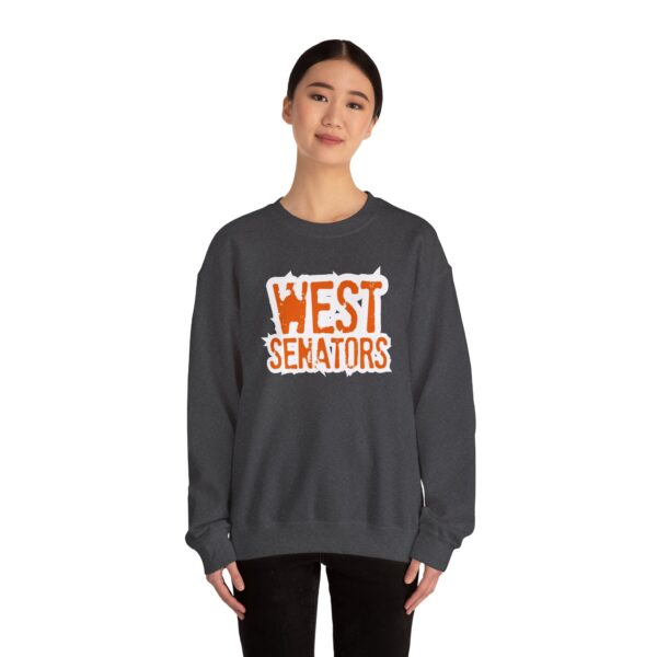 Portsmouth West - Grunge Text "West Senators" - Unisex Heavy Blend™ Crewneck Sweatshirt - Image 12