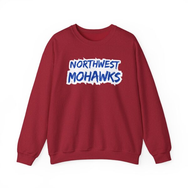 Northwest Mohawks - Grunge Text - Unisex Heavy Blend™ Crewneck Sweatshirt - Image 5