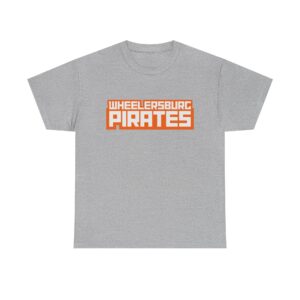 Wheelersburg Pirates - Block Text - Unisex Heavy Cotton Tee