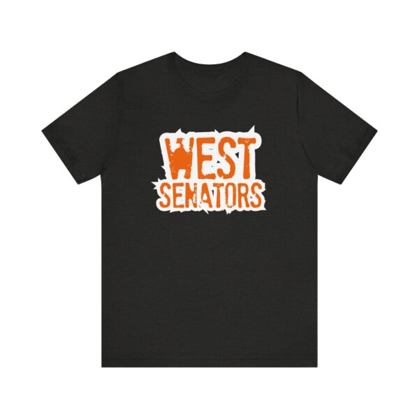 Super Soft!! Portsmouth West - West Senators - Grunge Text - Super Soft Unisex Jersey Short Sleeve Tee - Image 9