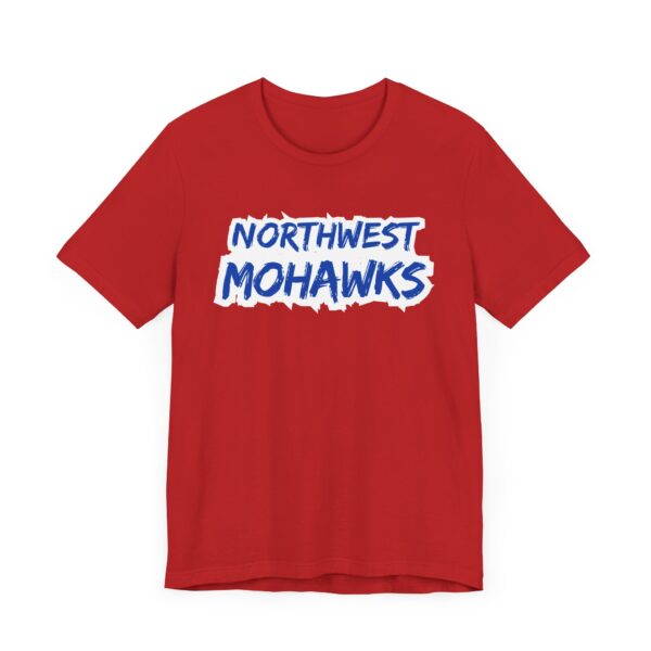 Northwest Mohawks - Grunge Text - Super Soft Unisex Jersey Short Sleeve Tee - Image 7
