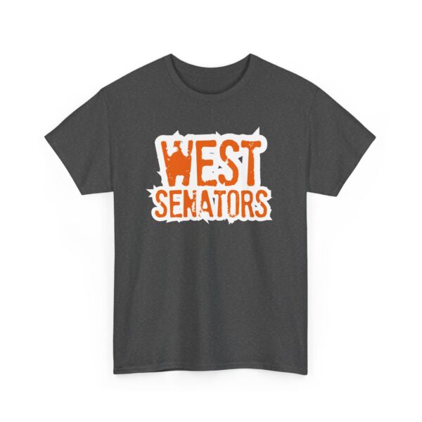 Portsmouth West - Grunge Text "West Senators" - Unisex Heavy Cotton Tee - Image 11
