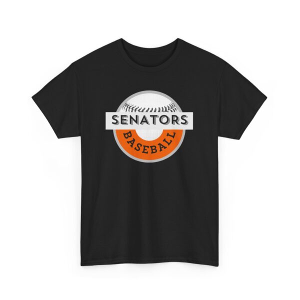 Portsmouth West - Senators Baseball - Unisex Heavy Cotton Tee - Image 3