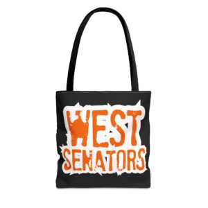Portsmouth West - Grunge Text "West Senators" - Tote Bag