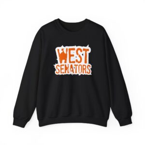 Portsmouth West - Grunge Text "West Senators" - Unisex Heavy Blend™ Crewneck Sweatshirt