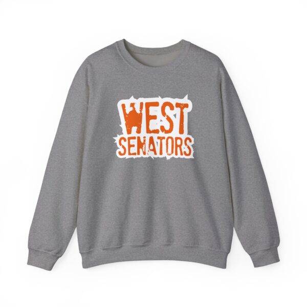 Portsmouth West - Grunge Text "West Senators" - Unisex Heavy Blend™ Crewneck Sweatshirt - Image 5