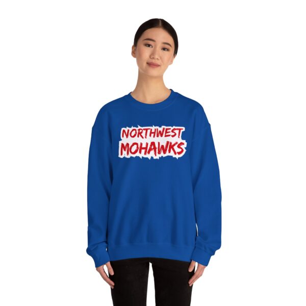 Northwest Mohawks - Grunge Text - Unisex Heavy Blend™ Crewneck Sweatshirt - Image 4