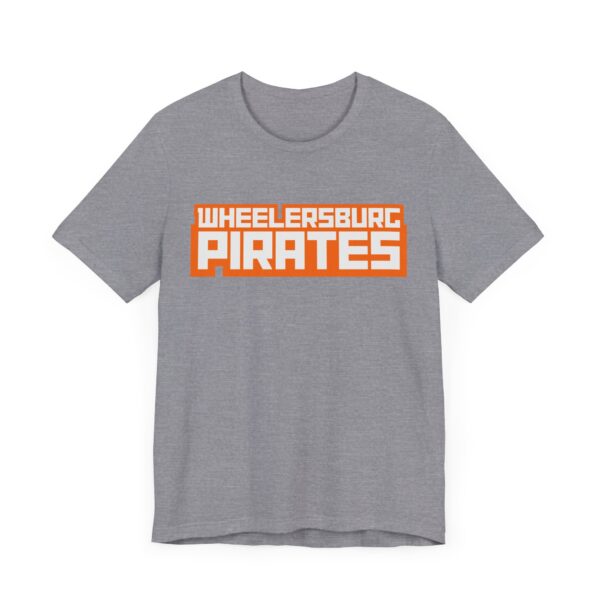 Wheelersburg Pirates - Block Text - Super Soft Unisex Jersey Short Sleeve Tee - Image 11