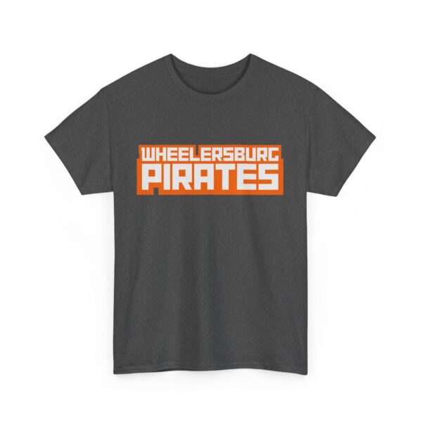 Wheelersburg Pirates - Block Text - Unisex Heavy Cotton Tee - Image 11