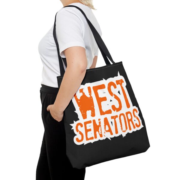 Portsmouth West - Grunge Text "West Senators" - Tote Bag - Image 12