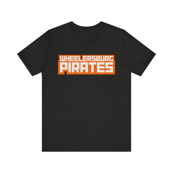 Wheelersburg Pirates - Block Text - Super Soft Unisex Jersey Short Sleeve Tee - Image 5
