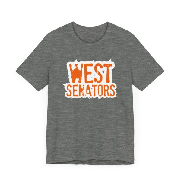 Super Soft!! Portsmouth West - West Senators - Grunge Text - Super Soft Unisex Jersey Short Sleeve Tee - Image 3