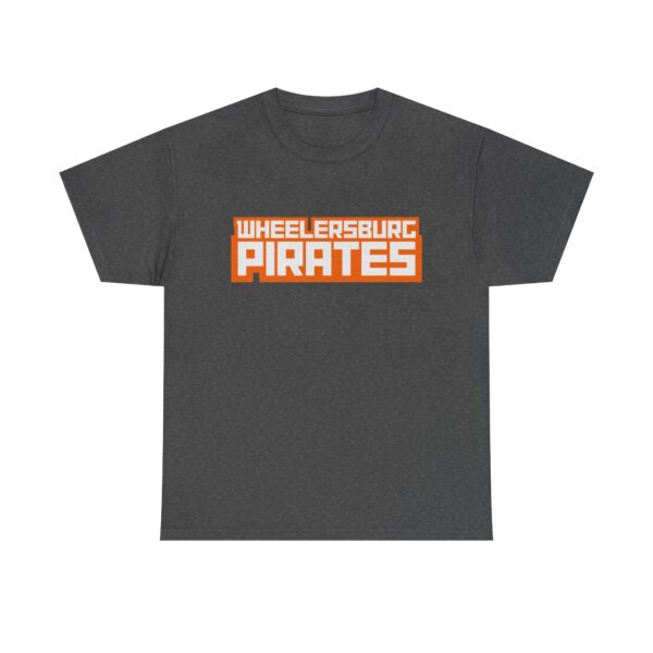 Wheelersburg Pirates - Block Text - Unisex Heavy Cotton Tee - Image 9