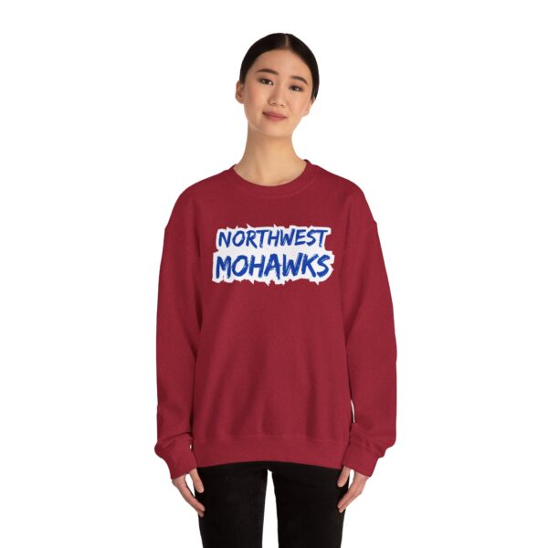 Northwest Mohawks - Grunge Text - Unisex Heavy Blend™ Crewneck Sweatshirt - Image 8
