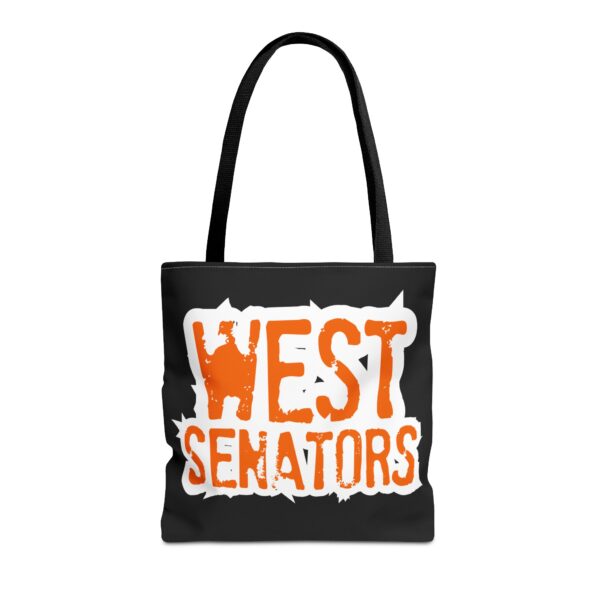 Portsmouth West - Grunge Text "West Senators" - Tote Bag - Image 5
