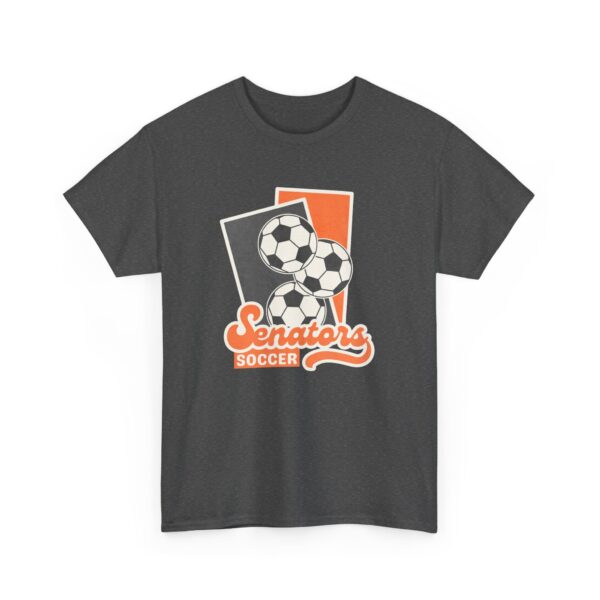 Portsmouth West - Senators Soccer - Unisex Heavy Cotton Tee - Image 3
