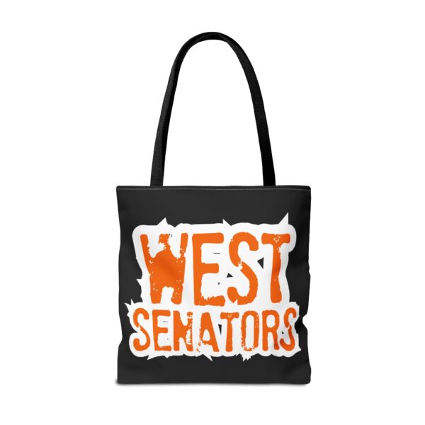 Portsmouth West - Grunge Text "West Senators" - Tote Bag - Image 10