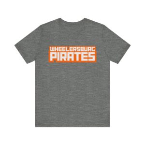 Wheelersburg Pirates - Block Text - Super Soft Unisex Jersey Short Sleeve Tee