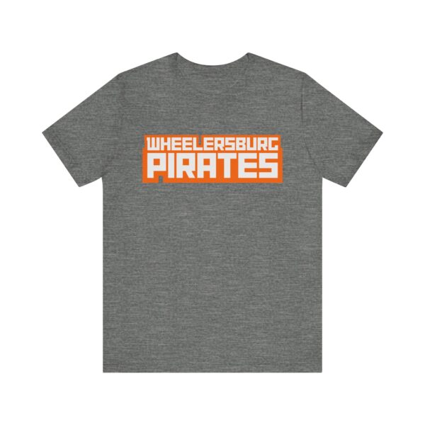 Wheelersburg Pirates - Block Text - Super Soft Unisex Jersey Short Sleeve Tee