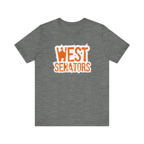 Super Soft!! Portsmouth West - West Senators - Grunge Text - Super Soft Unisex Jersey Short Sleeve Tee