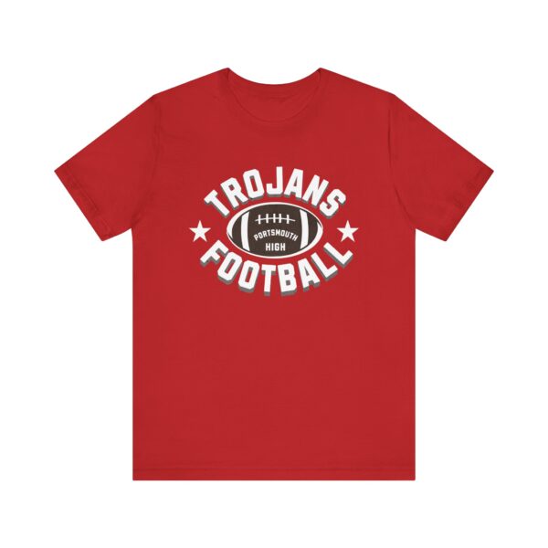 Trojans Football - Super Soft Unisex Jersey Short Sleeve Tee - Image 9